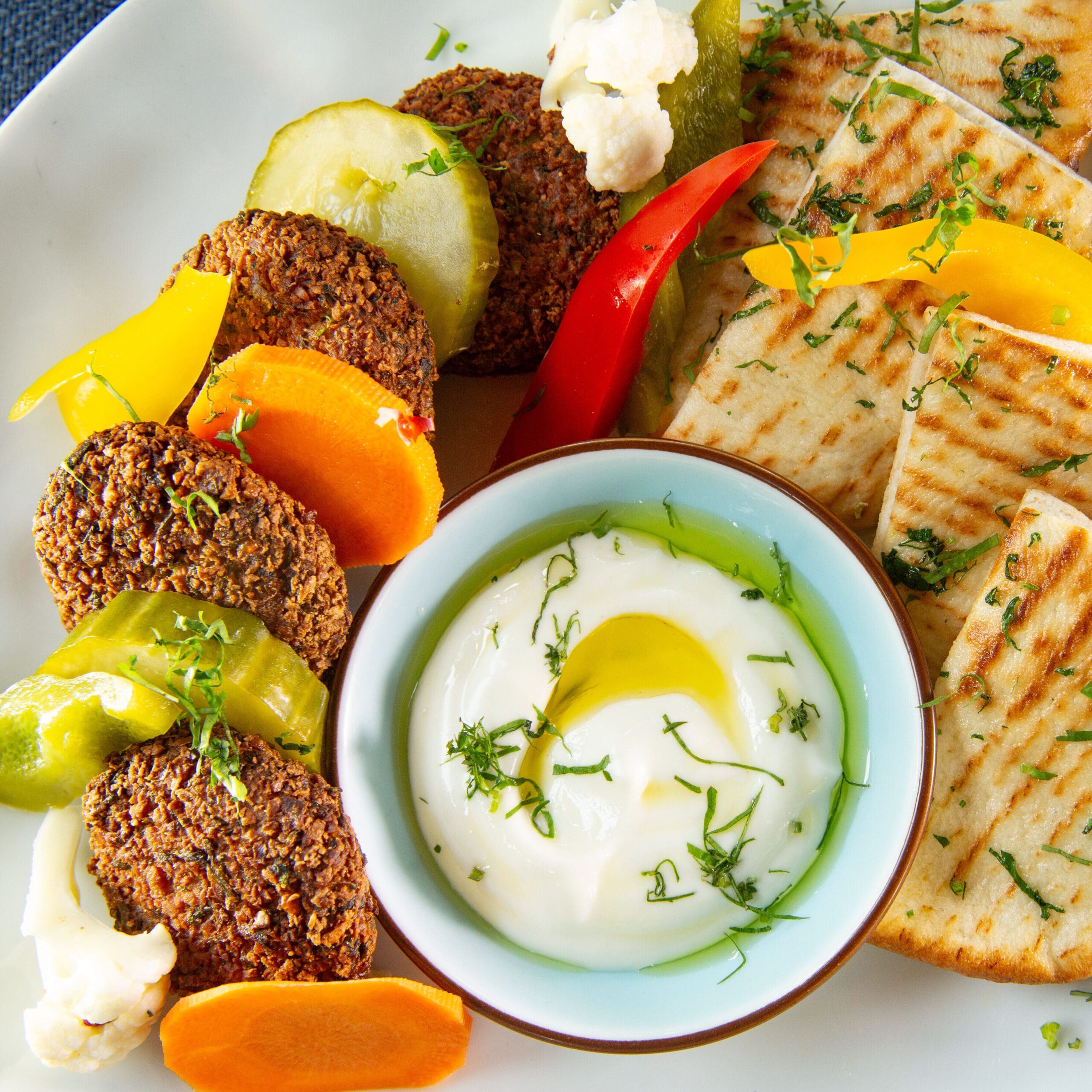 Falafel with Mediterranean Delights