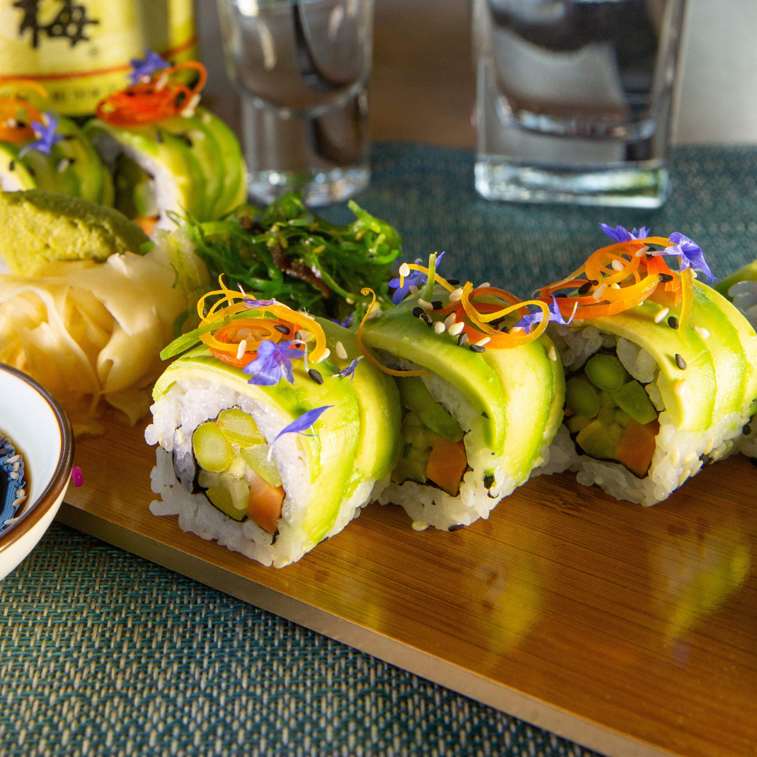 Avocado Uramaki Roll